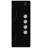 Plita Incorporabila Mixta Electrolux EGE6172NOK, 2 Zone Gaz + 2 Vitroceramice, 58cm, Aprindere Automata, Negru