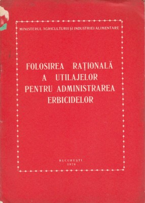 Folosirea rațională a utilajelor pentru administrarea erbicidelor foto