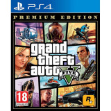 Joc PS4 GTA V 5 Premium Edition Grand Theft Auto 5 Playstation 4 si PS5 colectie, Actiune, Single player, 18+