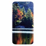 Husa silicon pentru Apple Iphone 4 / 4S, Lake Minnewaska Autumn