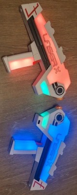 Set arme jucărie, Laser X, raza de actiune 90m foto