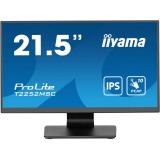 Monitor Iiyama IPS LED 21.5 T2252MSC-B2AG, HDMI, DipslayPort, Touchscreen, Boxe Negru