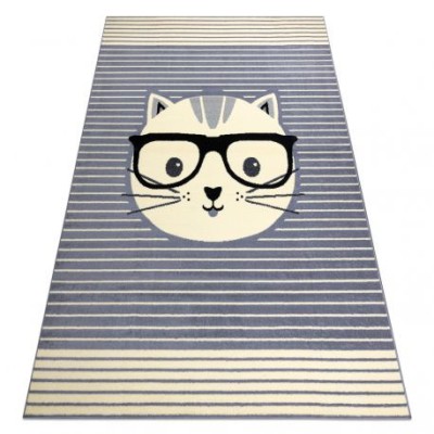 Covor BCF Flash Cat 3999 - Pisică gri, 160x220 cm foto