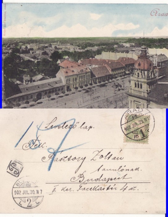 Arad - 1902- clasica- rara