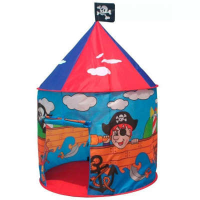 Loc de joaca pliabil tip cort de pirati pentru copii, cu intrare roll-up, 105x125 cm foto