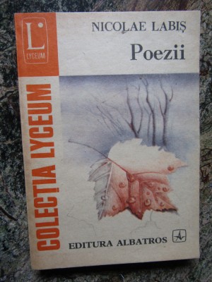POEZII -NICOLAE LABIS foto