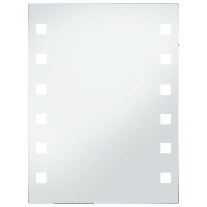 Oglinda cu LED de perete de baie, 60 x 80 cm