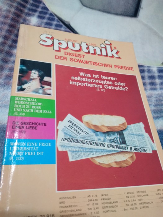 REVISTA SPUTNIK NR.8 /1990