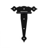 Balama decorativa pentru porti si usi, culoare negru 194x55x48x2.5 mm / 9744