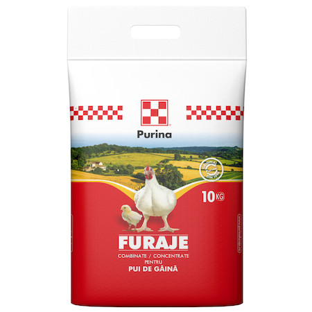 Furaj pui carne crestere faza 2 granulat Purina 10kg