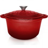 Oala cu capac fonta emailata 28x13cm 6L Heinner HR-KN-SM6 CNN49062