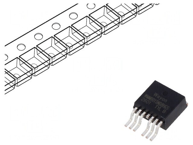 Tranzistor N-MOSFET unipolar TO263-7