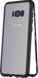 Husa Samsung Galaxy Note 9 SOHO, Bumper Metalic Sticla, Anti Alunecare, Negru-Transparent