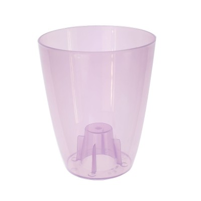 Masca ghiveci orhidee Coubi, rotunda, plastic, violet, D 13 cm foto