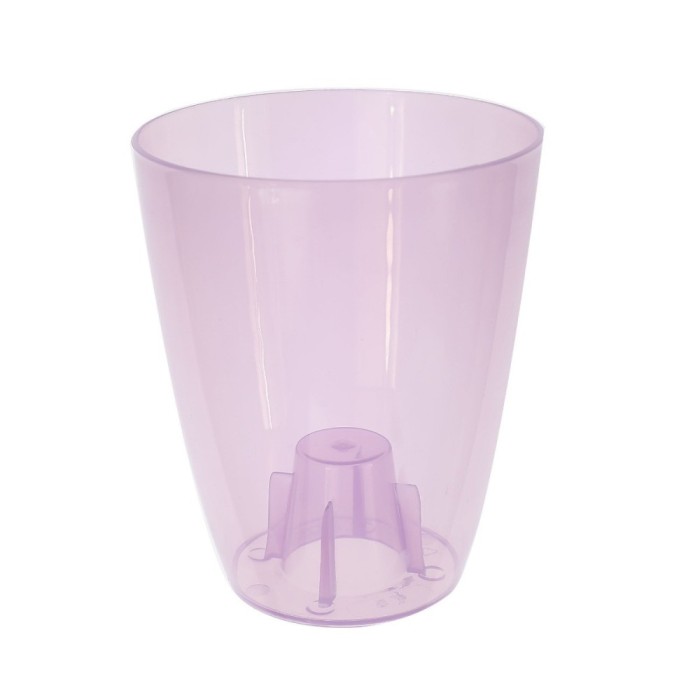 Masca ghiveci orhidee Coubi, rotunda, plastic, violet, D 13 cm