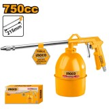Pistol de Vopsit 750cc Vas Jos, 4 bar, compatibil universal, INGCO AWG1001