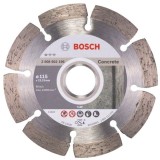 Disc diamantat Bosch Standard pentru beton, 115 x 22,23 x 1.6 x 10 mm