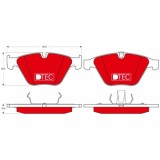 Set placute frana fata TRW, Bmw Seria 1 Cupe (E82), 2006-2013, Seria 3 (E90/E91, E92/E93), 2004-2013, Seria 5 (E60/E61), 2001-2010, Seria 6 (E63; E64