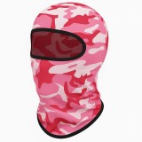 Cagula Camuflaj FIXATO, Unisex, Protectie UV, Material elastic, respirabil, Marime universala, Pink Storm