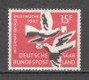 Saarland.1957 Saptamina internationala a scrisorii SS.551, Nestampilat