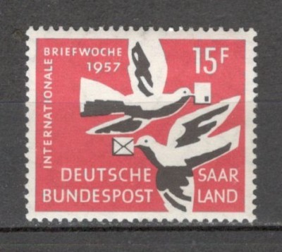 Saarland.1957 Saptamina internationala a scrisorii SS.551 foto