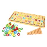 Puzzle Educativ ConceptSeller din Lemn, Alfabet si Cifre, Oem