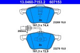 ATE 13.0460-7153.2 set placute frana,frana disc