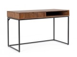 Cumpara ieftin Birou otel negru lemn maro Tadita 120x60x78 cm