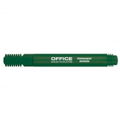 Set 12 Markere Permanente OFFICE Products, Varf Rotund, Scriere 1-3 mm, Verde, Marker Permanent, Accesorii Birou, Instrumente de Scris