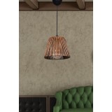 Lustra Nove Negru/Auriu/Roz