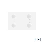 Cumpara ieftin Modul intrerupator cvadruplu cap scara / cap cruce wireless cu touch Livolo standard Italian, Serie noua