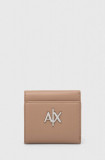 Armani Exchange portofel femei, culoarea bej