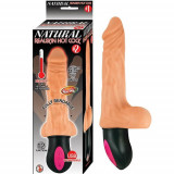 Cumpara ieftin Realistic Warming 6.5 inch Vibrating Dildo with Balls Flesh