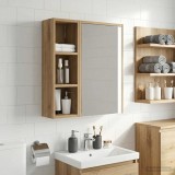 vidaXL Dulap de perete pentru baie Stejar artizanal 20 x 16 x 62,5 cm 889310