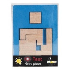 Joc logic IQ puzzle din lemn Extra piesa-5, Fridolin