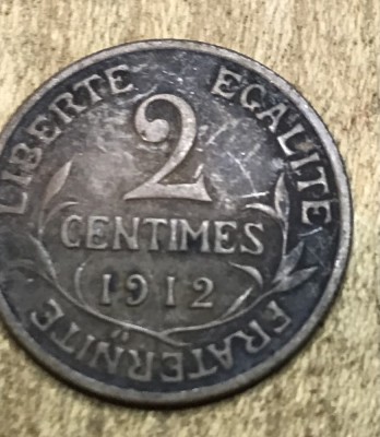 MNDSTR5 Franta 5 centimes 1912 foto