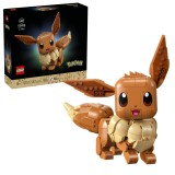 LEGO Pokemon Eevee 72151, figurina articulata din 587 piese, 18+ ani