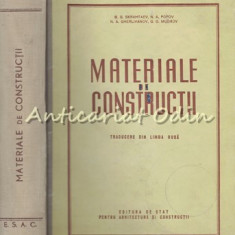 Materiale De Constructii - B. G. Skramtaev, N. S. Popov - Tiraj: 3090 Exemplare