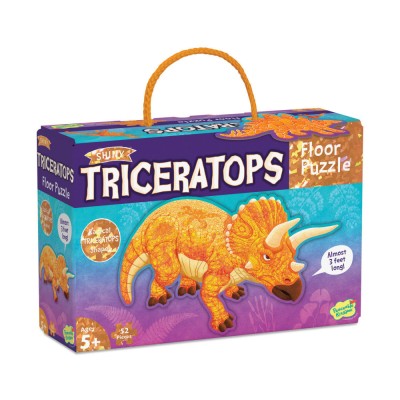 Puzzle de podea in forma de triceratop, Triceratops Floor Puzzle foto