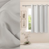 Draperie Fereastră, Model Ecru, Dimensiuni 140x140cm, Inele Metalice, Poliester, Oem