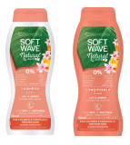 Pachet Sampon 400 ml si Balsam 400 ml Cosmaline Soft Wave, cu ingrediente naturale pentru parul vops, Vopsit