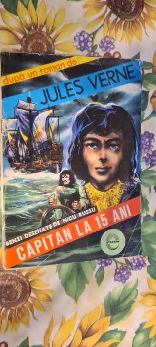 Jules Verne - Capitan la 15 ani - benzi desenate Nicu RUssu