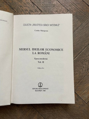 Costin Murgescu - Mersul ideilor economice la romani, volumul 2. Epoca moderna foto