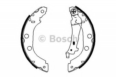 Set saboti frana RENAULT KANGOO Express (FC0/1) (1997 - 2007) BOSCH 0 986 487 699 foto