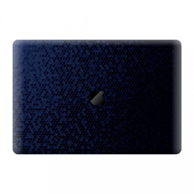 Folie Skin Compatibila cu Apple MacBook Pro 13 (2020) - Wrap Skin 3D HoneyComb Blue foto