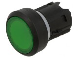 Comutator Apăsare 22mm Verde Plat