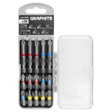 Set biti surubelnita Graphite 15 piese PH, PZ, TX, 25 si 50 mm