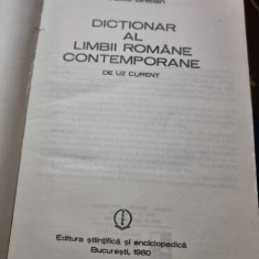 DICTIONAR AL LIMBII ROMANE CONTEMPORANE - VASILE BREBAN