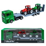 Camion platforma + 2 tractoare