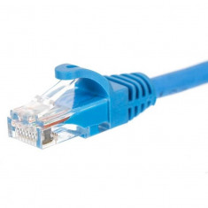 Cablu de retea NETRACK Patch Cat 6 UTP 0.5m Albastru foto